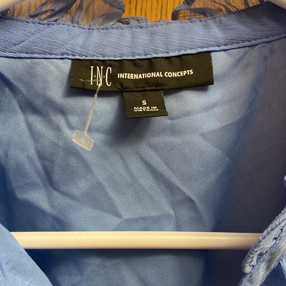 NWOT INC international concepts cold shoulder blouse - Picture 2 of 7